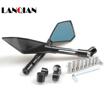 

Motorcycle Mirrors motorbike moto CNC Rearview side Mirror Aluminum For Kawasaki Z250 Z750 Z800 Z1000 ZR800 ZRX1200 Honda MSX125