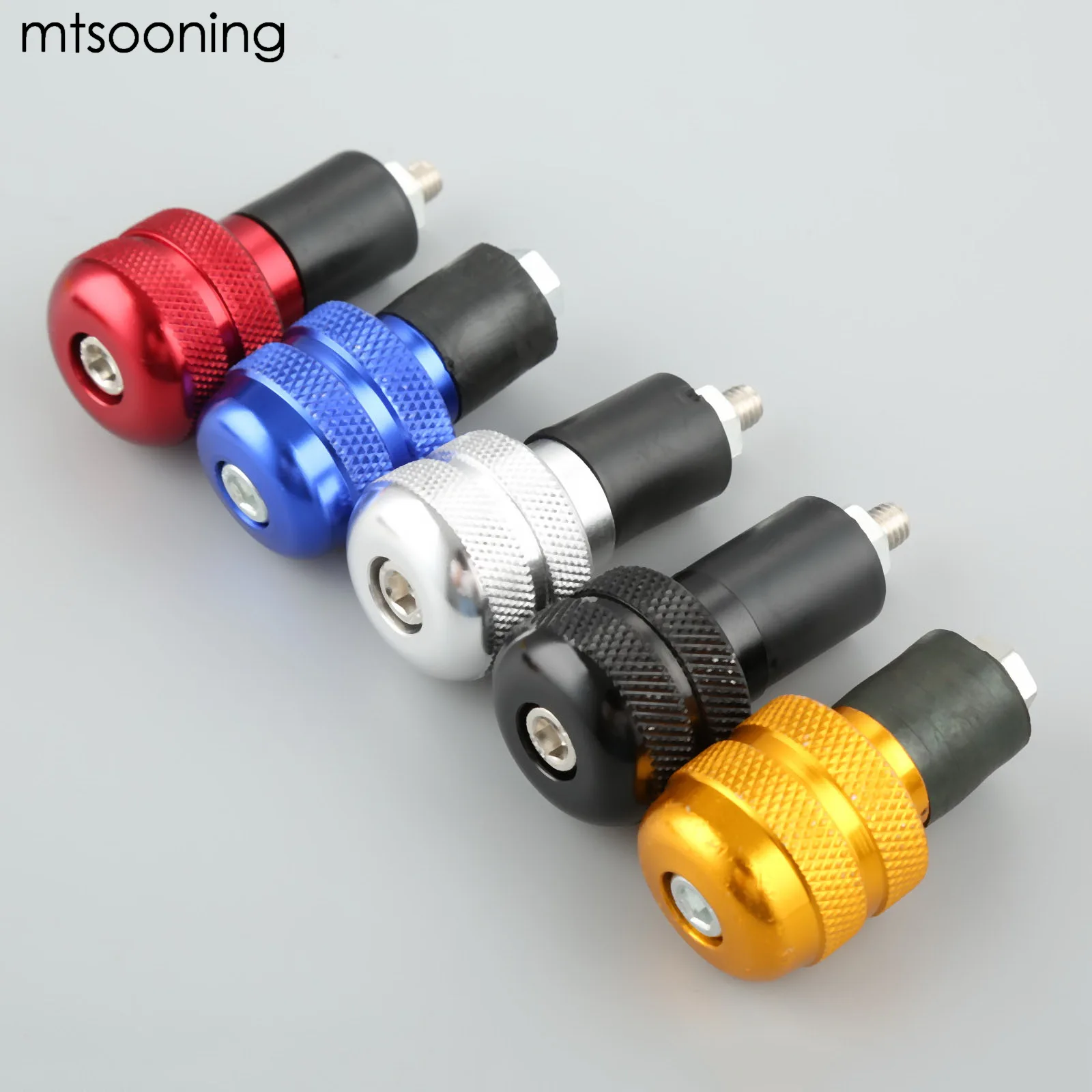 Алюминиевые наконечники для руля mtsooning 7/8 дюйма 22 мм мотоцикла черные ползунка Honda