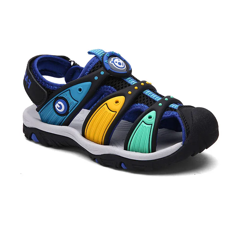 

Kids Summer Sandals Size 24-38 Toddler & Big Boys Girls Beach Shoes Closed Toe Rubber Printed Casual Footwear Sandals Flat Shoes