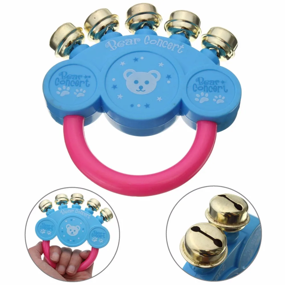 New Baby Toys Funny Hand Shaking Bell Kids Rattle Toddler Music Toy