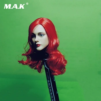 

1/6 Sexy Female Red Long Curls Hair Head Sculpts Model Toys For 12" New Action Figure Body Model