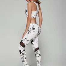 Nuevo conjunto de Yoga, conjunto deportivo Sexy para mujer, chándal para mujer, conjunto de Running, sujetador y Leggings, ropa deportiva Vintage, gran oferta
