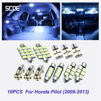 

New High Quality SCOE 10 pcs x LED Interior Package Dome Light Reading Light Kit For Honda Pilot(2009-2013)