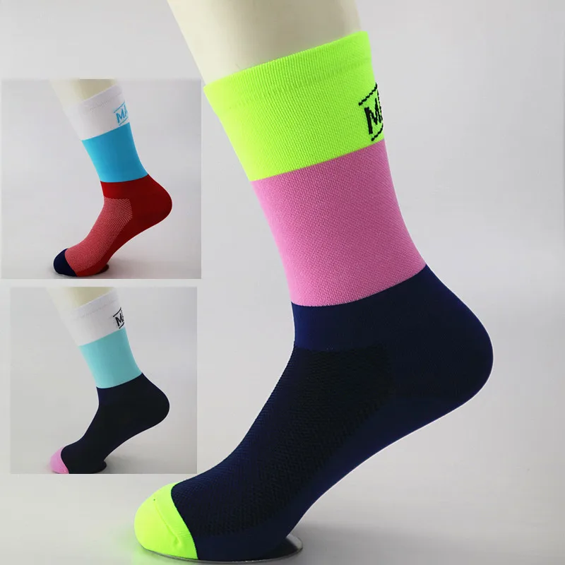 

3 Color Mountain Cycling Sport Riding Socks Basketball Golf Camping Hiking Socks Men Socks