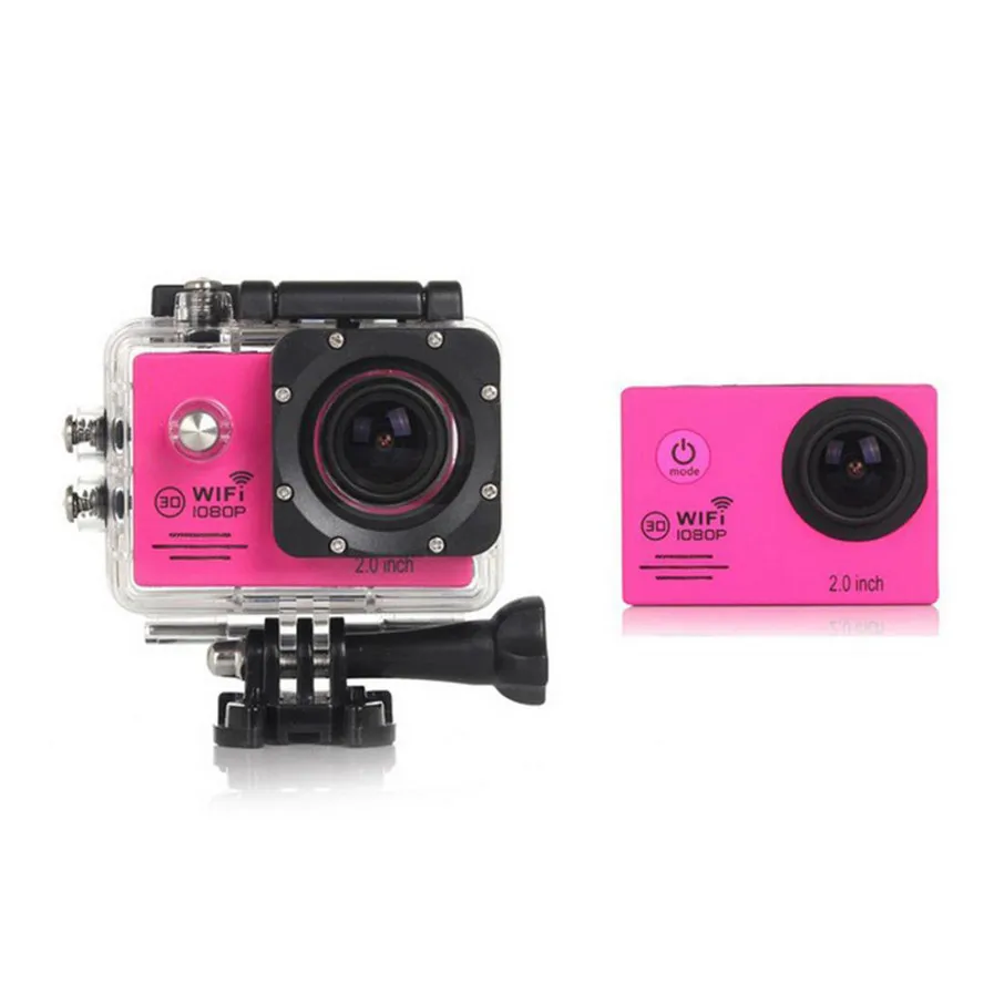 

2017 New International WIFI 1080P HD Sports Recorder Camera Action Car Waterproof Pro Camcorder Helmet Sport DV Cam Camera Pink