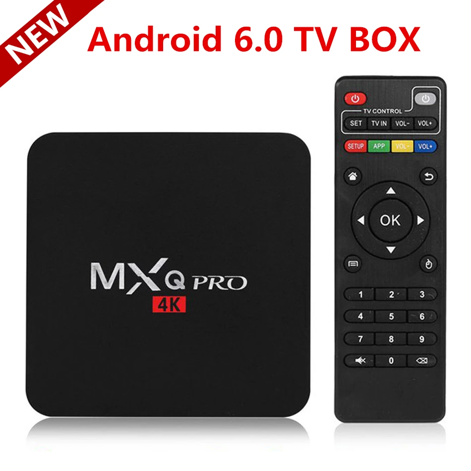 

20 pcs MXQ PRO Android 6.0 AmlogicS905X Quad Core 1GB RAM 8GB ROM KD play 4K 2.4G WiFi Smart Tv Box Media Player Set-top Boxes