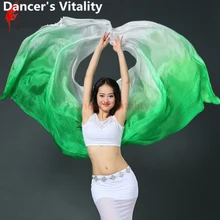 Новинка года живота Танцы вуаль живота Танцы аксессуары для шарфа вуаль для ориентального танца-вуали-танец живота Пояс для танца живота Танцы шелковая вуаль 260*114 см