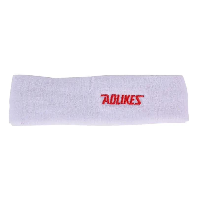 AOLIKES головные повязки Для Йоги Хлопок повязка от пота для мужчин Sweatband женщин головы Налобные повязки Спортивная безопасность - Цвет: Белый