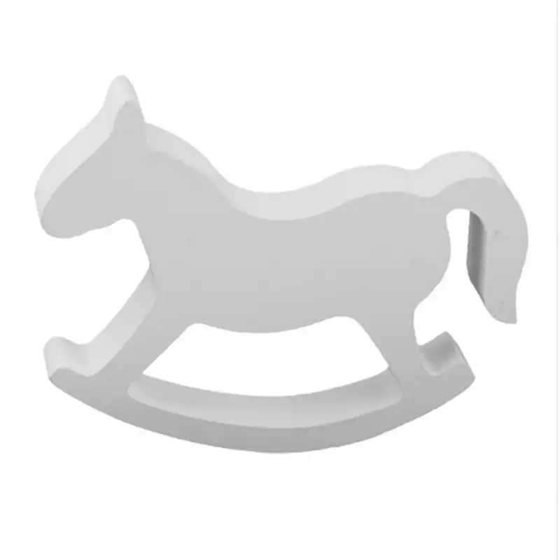 Небольшой Rocking Horse баланс домашнего декора детей игрушки Дерево подарки ручной