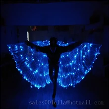 New Design Flashing Glowing LED Light-up Luminous Bule Color Costumes Cloak Suits For DJ Dancing Stage Wear DHL Free Shipping