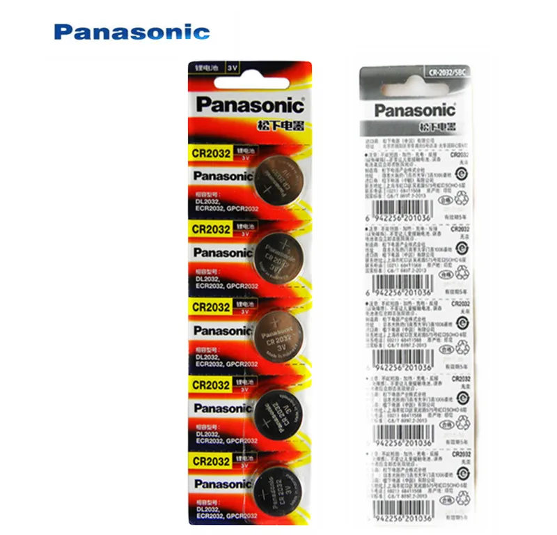 200 шт. Panasonic оригинальные cr2032 батарейки таблеточного типа 3 в монета литиевая батарея для часов пульт дистанционного управления калькулятор cr2032