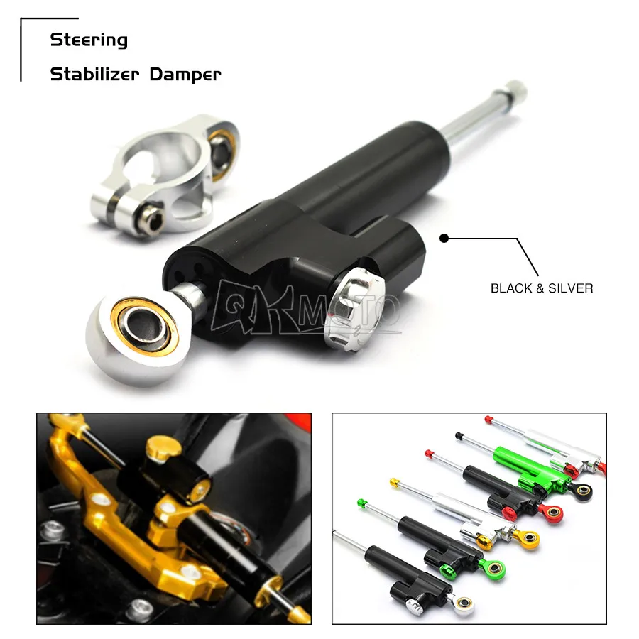 

Universal Motorcycle CNC Stabilizer Damper Complete Steering Mounting Bracket For Ducati monster 1100 620 696 KTM Duke 200 390