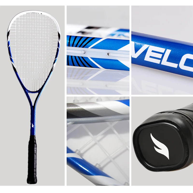 2pc/lot FANGCAN FCSQ-01 Aluminum Carbon Composite Alloy Squash Racket for Primary Players with String with Cover