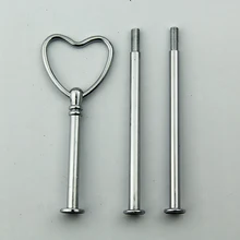 10 шт./лот 3 яруса Сердце Стиль фруктов, лоток для украшения из металла противни торт