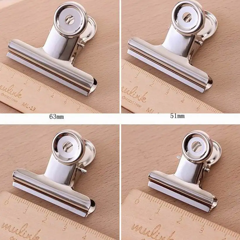 DHL Free,Affordable 210PCS Silver Tone Metal Round Office Paper Document Binder Clips Size 22mm