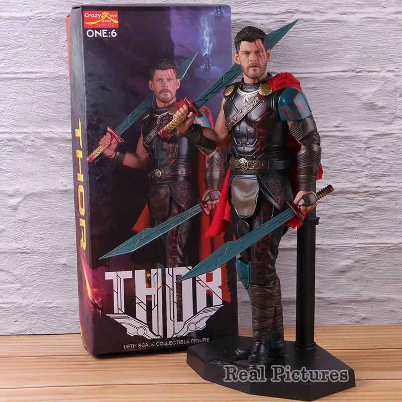 

Crazy Toys 1:6 Thor Ragnarok Action Figure Thor Gladiator Deluxe Version 1/6 Scale PVC Collectible Model Toy