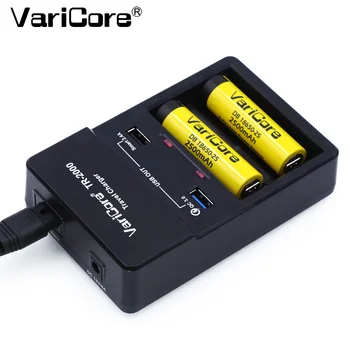 

Varicore TR-2000 charger and quick charge 3.0 for 18650 26650 aa AAA batteries and QC 3.0 / USB 5 V mobile devices.