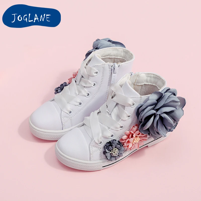 Jogлейн/ботинки для девочек с цветами; Новинка года; детская обувь; цветочный дизайн; модные розовые ботинки принцессы; мягкие ботинки для дня рождения; подарок
