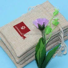 100 шт/партия CBRL джутовые сумки, Холщовый мешочек, льняной мешочек для аксессуаров/зерна/бобы, различные цвета, размер на заказ