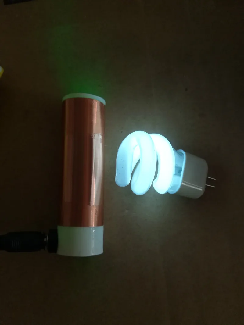 Маленькая катушка Tesla USB5v источник питания свет энергосберегающая лампа трубка