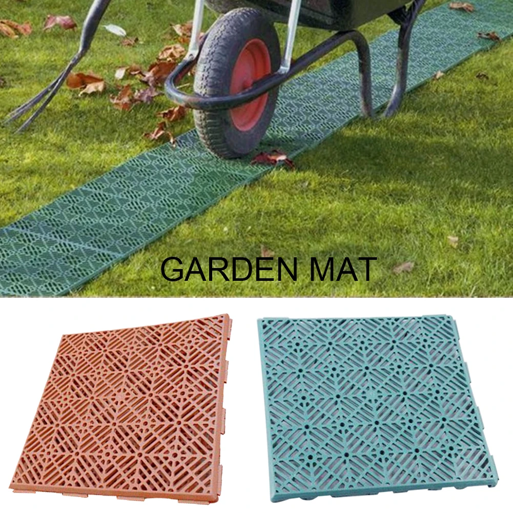Садовый нескользящий пластиковый коврик, нескользящий садовый коврик, пластиковый коврик для балкона, садовые коврики