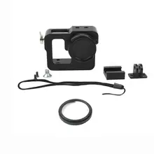 CNC Aluminum Alloy Protective Case Mount with 37mm UV Lens/Lens Cap for EKEN for GOPRO Hero4/3/3+ Action Camera CNC Aluminum Alloy Protective Case Mount with 37mm UV Lens/Lens Cap for EKEN for GOPRO Hero4/3/3+ Action Camera