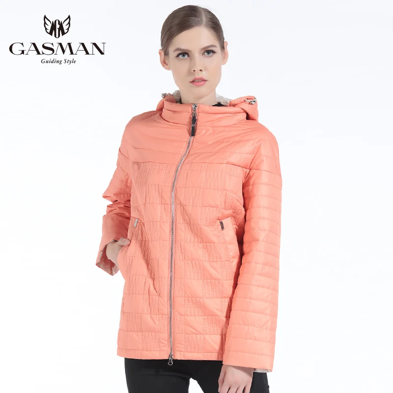 GASMAN 2018 Brand Spring Autumn Coat Women Coats And Jackets Short Hooded Women's Windproof Jacket Casual Plus Size 4XL 5XL