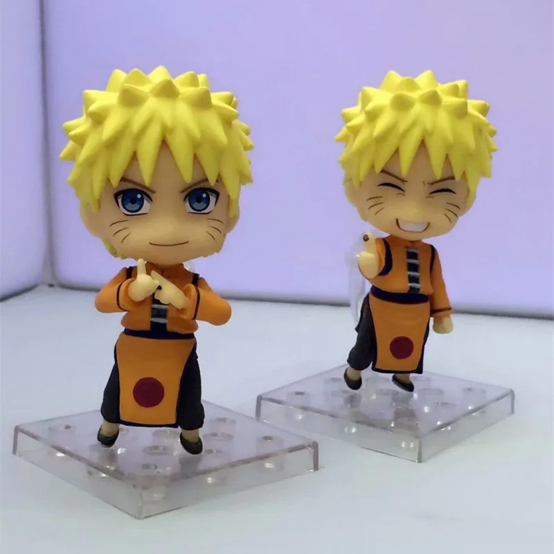 Аниме Наруто Uzumaki Naruto ПВХ фигурку Коллекционная модель игрушки куклы 10 см (2 шт./компл.)