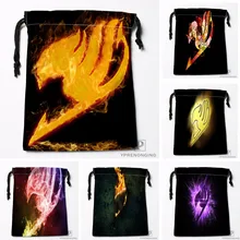 Пользовательская сказка Логотип Сумки на шнурке Печать Мода Путешествия хранения мини сумка плавать Туризм игрушка мешок размер 18x22 см#180412-11-14