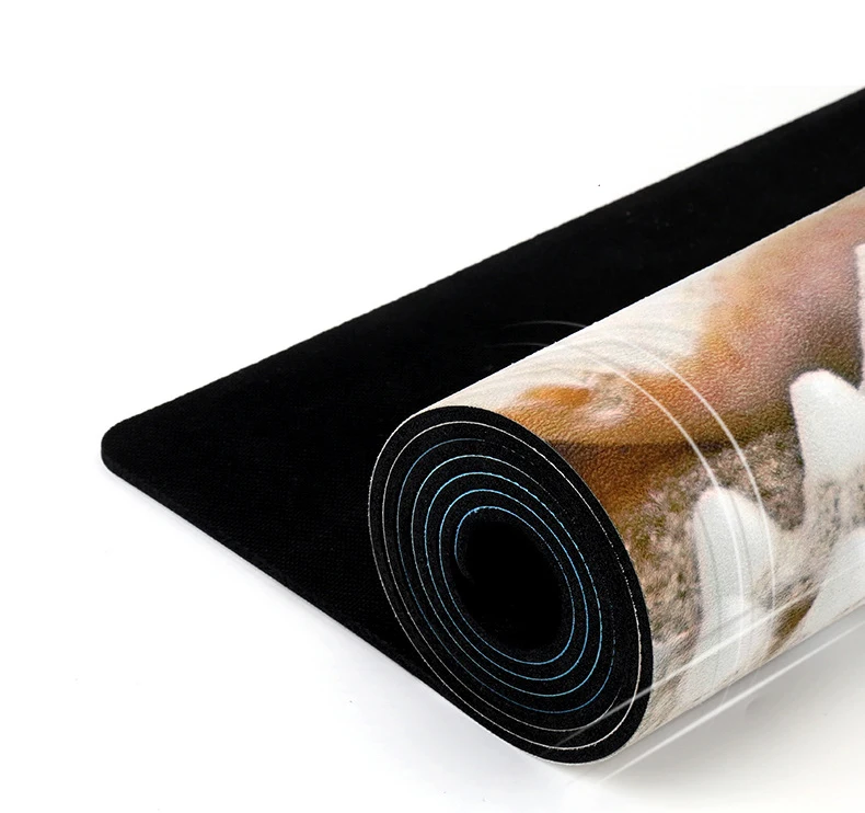 Натуральный каучук+ замша толщиной 4,5 мм здоровый впитывающий пот нескользящий удобный коврик для йоги фитнес резиновый коврик для тренажерного зала