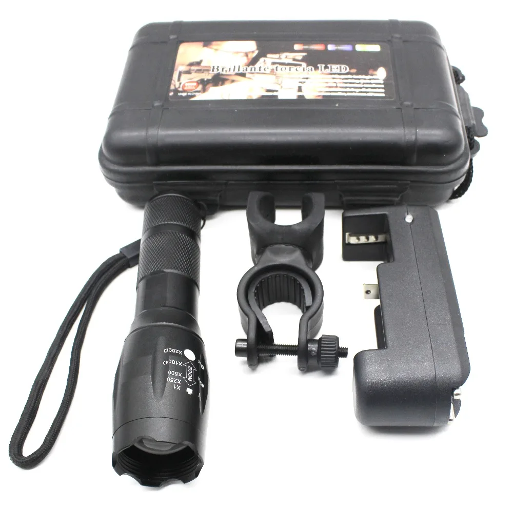 

linternas led recargable 38000 lumenes G700 bicycle light tactical 5 mode torch powerful flashlight for 18650 or 3AAA battery