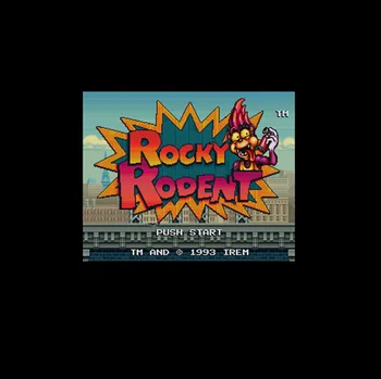

Rocky Rodent 16 bit Big Gray Game Card For NTSC Game Player Drop Shipping
