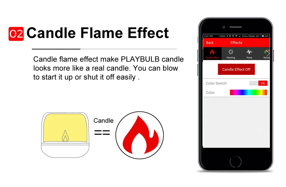 PLAYBULB Смарт пульт дистанционного управления свечи USB зарядка подсвечники таймер RGB сменный Светильник Цвет беспламенный светодиодный