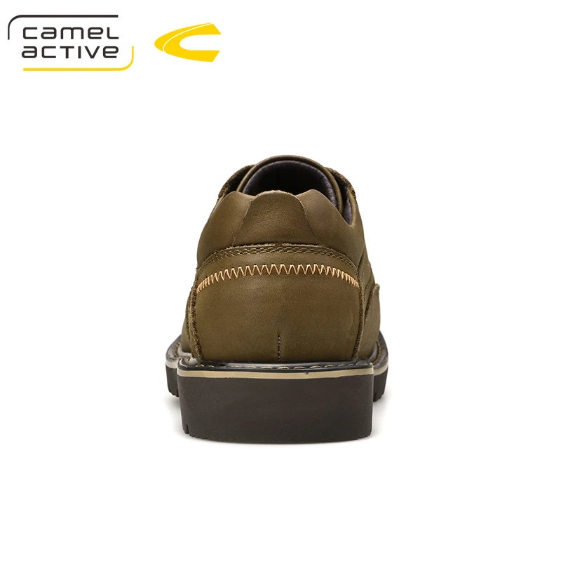 Camel/Новинка; удобная повседневная обувь для активного отдыха; Мужская обувь из натуральной кожи; износостойкая Рабочая обувь; модные мокасины