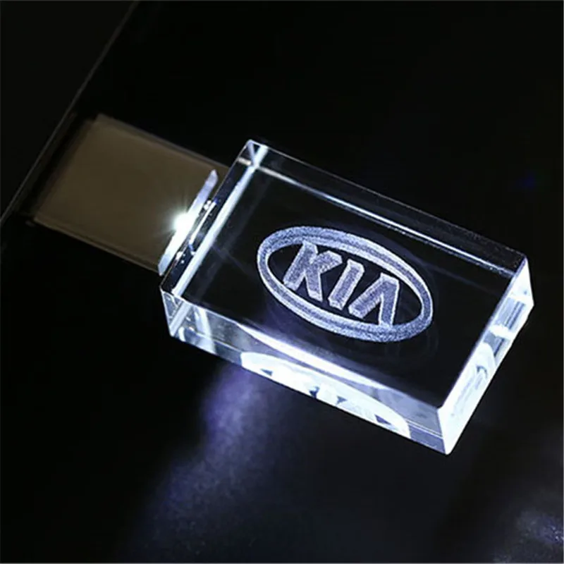 Корабль Горячая KIA с украшением в виде кристаллов+ металлический USB флеш-накопитель 4 GB/8 GB/16 GB/32 GB/64 GB 128 Гб внешний накопитель флеш-накопитель u-диск - Цвет: white