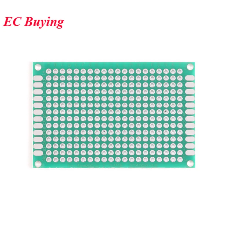 5 шт. 4x6 см Двусторонняя Прототип PCB Универсальный печатные платы DIY для Arduino 2,54 мм стекло волокно 4*6 см 40x60 40*60 мм
