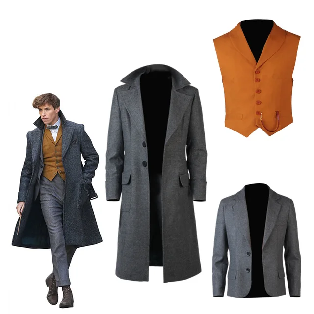 Fantastic Beasts Cosplay And Where To Find Them2 Costume Newt Fantastic Beasts Cosplay And Where To Find Them2 Costume Newt Scamander Bulma Carnival Costumes