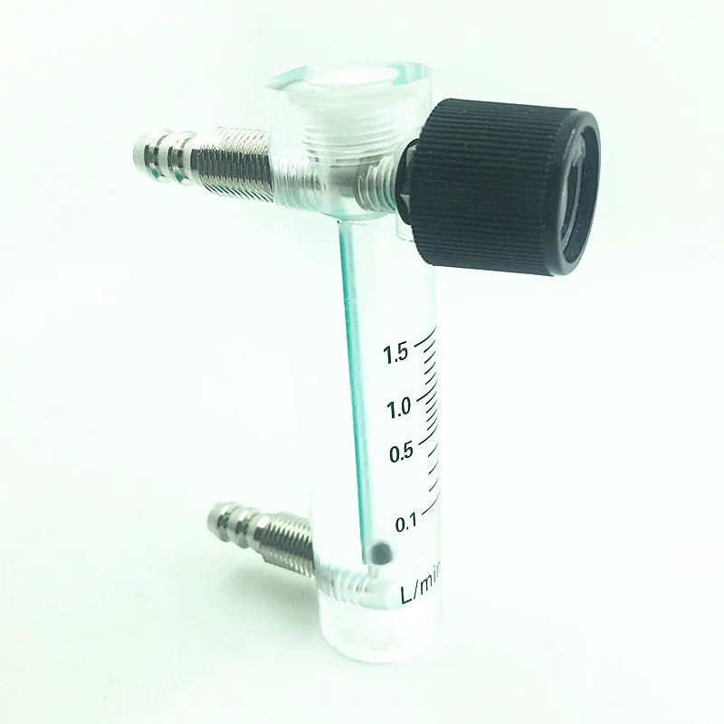 Air Oxygen Gas flow meter flowmeter caudalimetro counter flow indicator O2 oxigen gas meter flow device switch 0.1-1.5Lmin 2