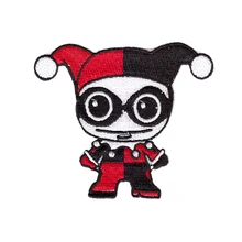 Милый клоун вышивка патч милый на заказ Куинн Детские комиксы Джокер Железный на патчи аппликация на одежду