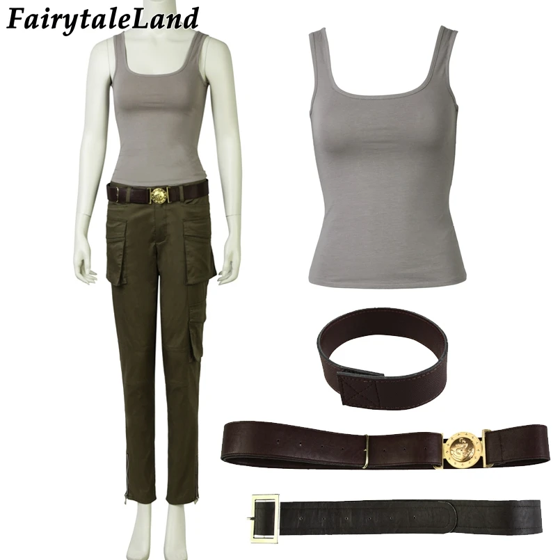 2018 Movie Tomb Raider Lara Croft Cosplay Costume Halloween Costumes Alicia Vikander Cosplay Lara Croft Costume Suit Movie Tv Costumes Aliexpress