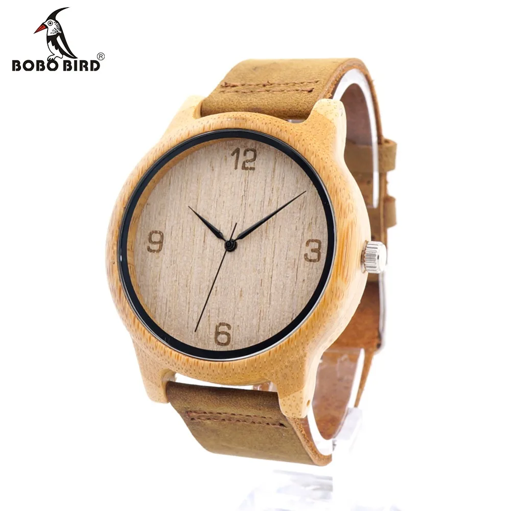BOBO BIRD CaL09 Bamboo Wood Casual font b Watch b font for font b Men b