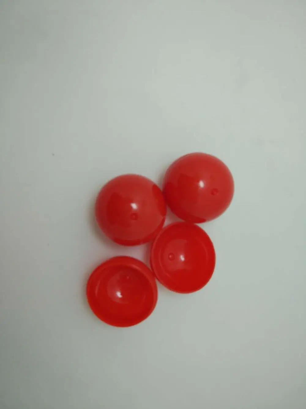 100 шт. 30 мм полный красный цвет игрушки капсулы с бесплатной доставкой; Пластик игрушка капсула сплошной цвет мяч