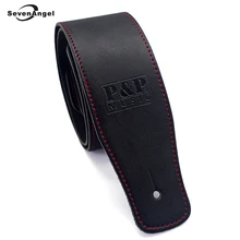 New High Quality Professional Guitar Strap 100% Cow Leather Widening Folk Acoustic Guitar Electric Guitar Bass Belt