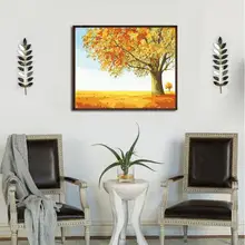 Безрамный замок двора DIY Цифровая масляная краска ing наборы окрашивание холста краски цифры Ретро стены искусства набор картинок стены искусства дома