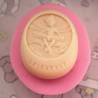 

Handmade Soap Silicone Mold Animal Candle Molds Polymer Clay free angel play "QIN"
