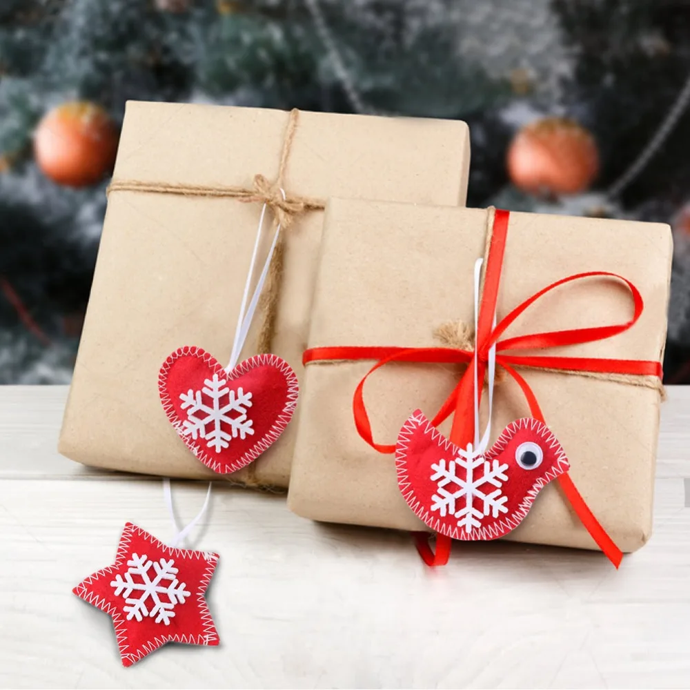 OurWarm 12 шт DIY Войлок Merry Christmas Tree украшения для рождественской елки Украшение Птица
