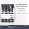STA 8050 Art Sketch comics Art Marker Pen Pigment Liner Water Based For Drawing Handwriting School office stationery waterproof 4