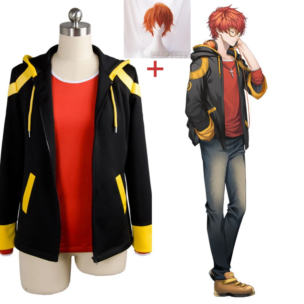

Hot Game Mystic Messenger 707 EXTREME Cosplay Costume Saeyoung/Luciel Choi 7 Outfit Jacket Hoodie Sweatershirt Costume Full Set