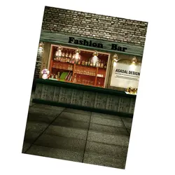 Мода фон Bar Backcloth фон для куклы фотографии Accs 30x60 см