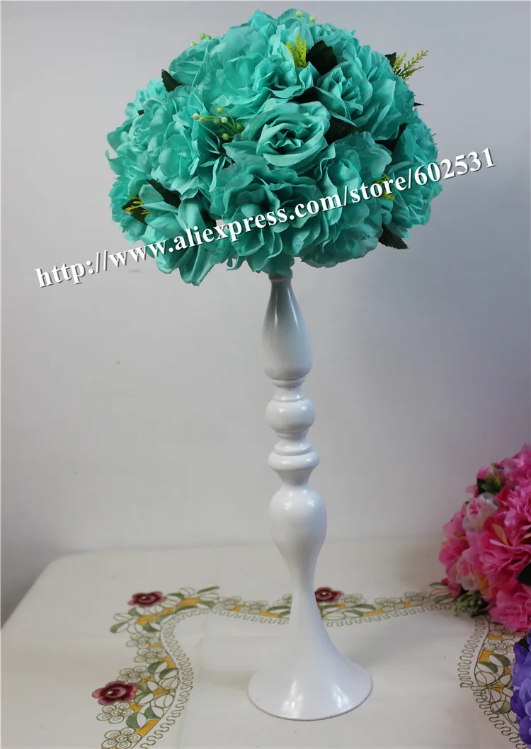 Spr Tiffany Blue Free Shipping 10pcs Lot Wedding Road Lead Artificial Flower Ball Wedding Table Flowers Centerpiece Flower Wall Flower Wall Flower Ball Weddingball Wedding Aliexpress